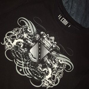 Black thermal long sleeve shirt